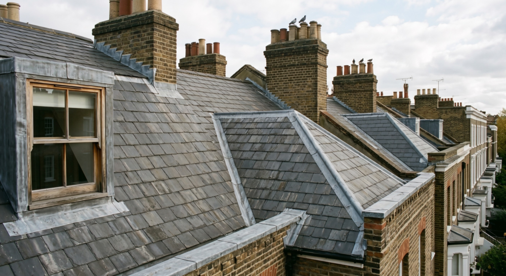 Georgian roofscape in Islington N1
